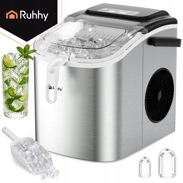 Barski aparat za izdelavo ledenih kock 1200ml ledomat inox
