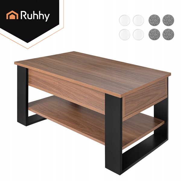 3v1 lesena moderna klubska mizica 92x51x45cm