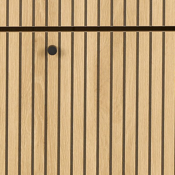 Preklopna omarica za čevlje v hrastovem dekorju v naravni barvi 72x140x25 cm Albany – Actona