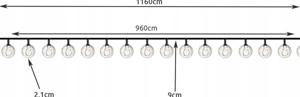 LED 100 toplo bela zunanja solarna dekorativna girlanda IP44 9,6m 8 funkcij