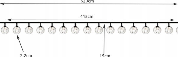 LED RGB 10 zunanja solarna dekorativna girlanda IP44 6m 7 funkcij