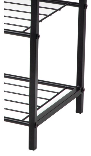 Črna jeklena omarica za čevlje 63x44x30 cm Asten – Bonami Essentials