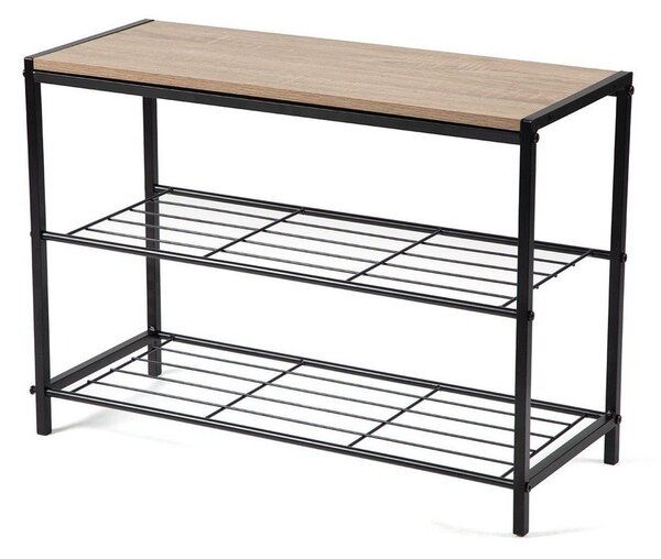 Črna jeklena omarica za čevlje 63x44x30 cm Asten – Bonami Essentials