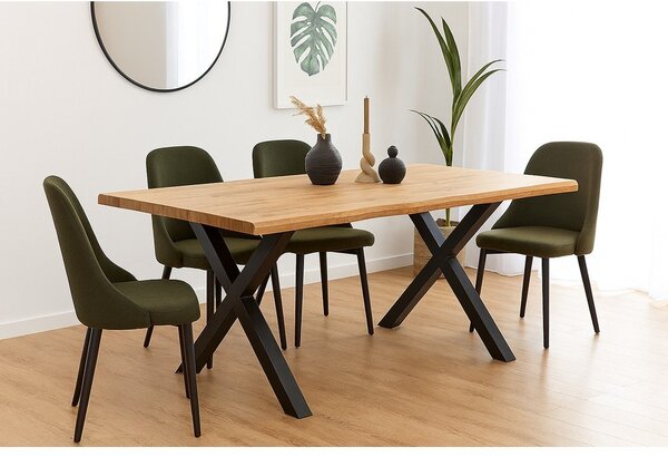 Jedilna miza v hrastovem dekorju 90x160 cm Kora – Bonami Essentials