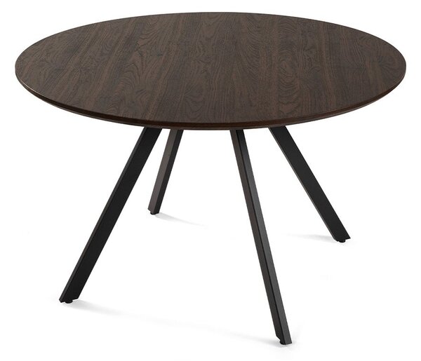 Okrogla jedilna miza v orehovem dekorju ø 120 cm Rivo – Bonami Essentials