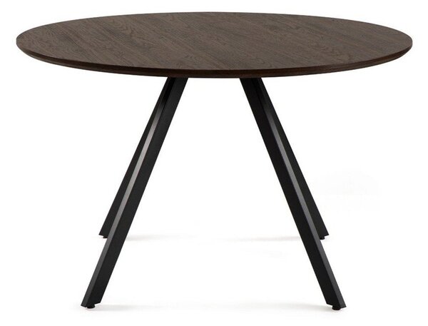 Okrogla jedilna miza v orehovem dekorju ø 120 cm Rivo – Bonami Essentials