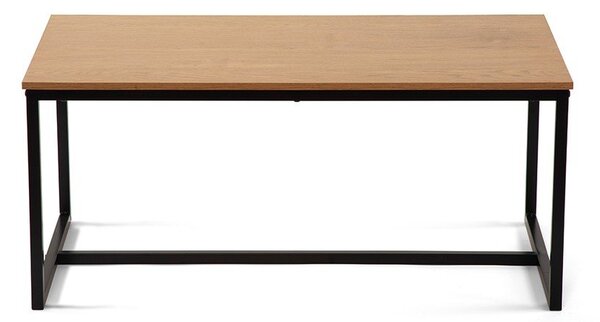 Klubska mizica v hrastovem dekorju v naravni barvi 47x90 cm Norden – Bonami Essentials