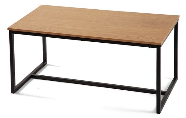 Klubska mizica v hrastovem dekorju v naravni barvi 47x90 cm Norden – Bonami Essentials