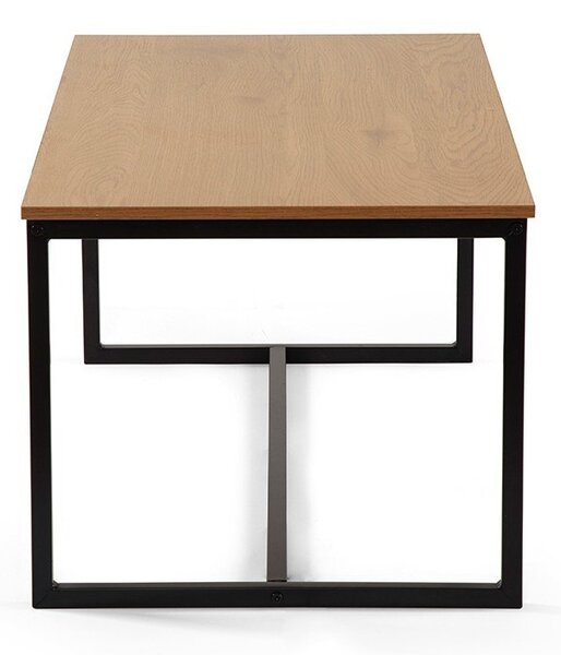 Klubska mizica v hrastovem dekorju v naravni barvi 47x90 cm Norden – Bonami Essentials