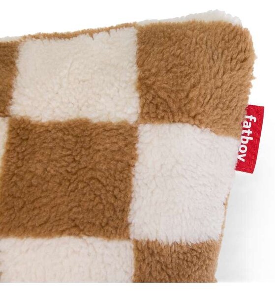 Fatboy - Square Pillow Blazina Teddy Chess Almond Kremasta Fatboy®