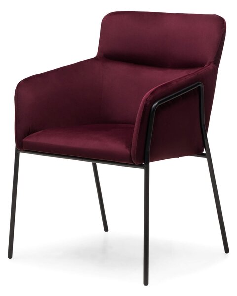 Bordo dizajnerski fotelj HELSINKI VELVET Magic Velvet 2229