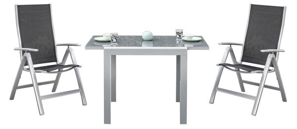 Gardenson Balkonska Garnitura Carrara, 3-Delno, Črna