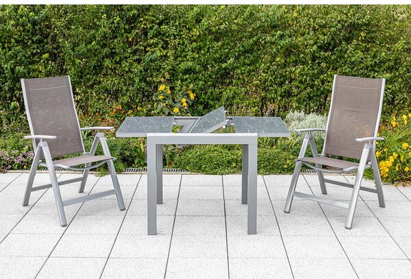 Gardenson Set Za Balkon Carrara, 3-Delno, Rjavosiva