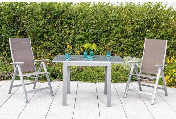 Gardenson Set Za Balkon Carrara, 3-Delno, Rjavosiva
