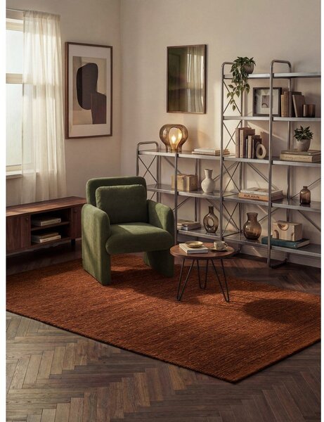 Rjava ročno tkana volnena preproga 120x170 cm Bexley Woolwich – Ted Baker