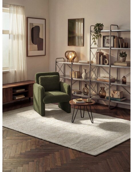 Kremno bela ročno tkana volnena preproga 160x230 cm Bexley Woolwich – Ted Baker