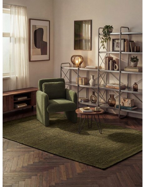 Temno zelena ročno tkana volnena preproga 160x230 cm Bexley Woolwich – Ted Baker