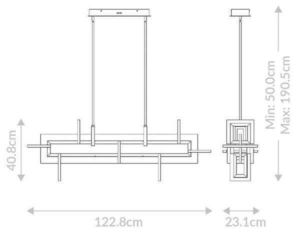 VISEČA LED-SVETILKA Eurofase 86 W 3305 lm 3000 K 220-240 V