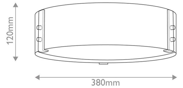 ZUNANJA STROPNA SVETILKA Sawyer Outdoor 12/38 cm