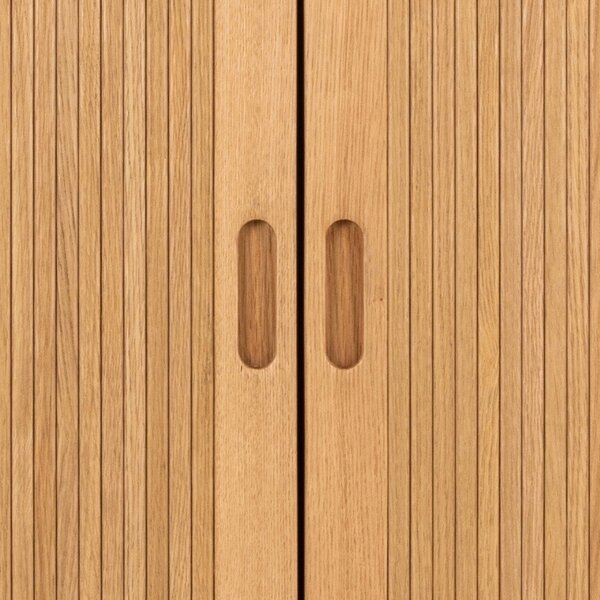 Garderobna omara v hrastovem dekorju v naravni barvi 100x200x55 cm Langley – Actona