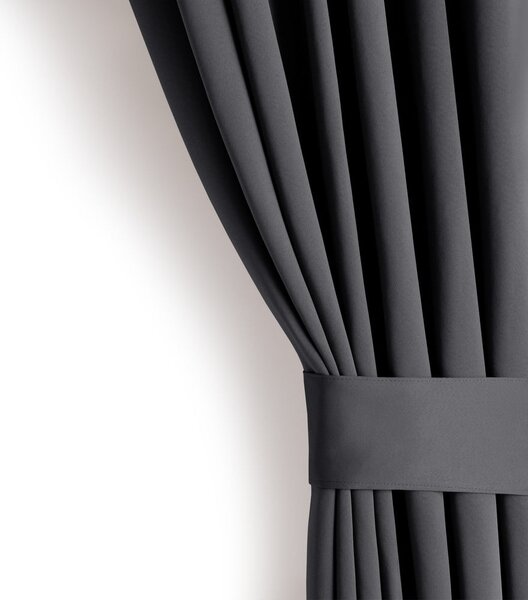 Temno siva zavesa za delno zatemnitev 140x270 cm Kierra – Restilo