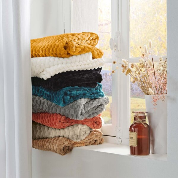Modra odeja iz mikroflanele 125x150 cm Mini Frosty – douceur d'intérieur