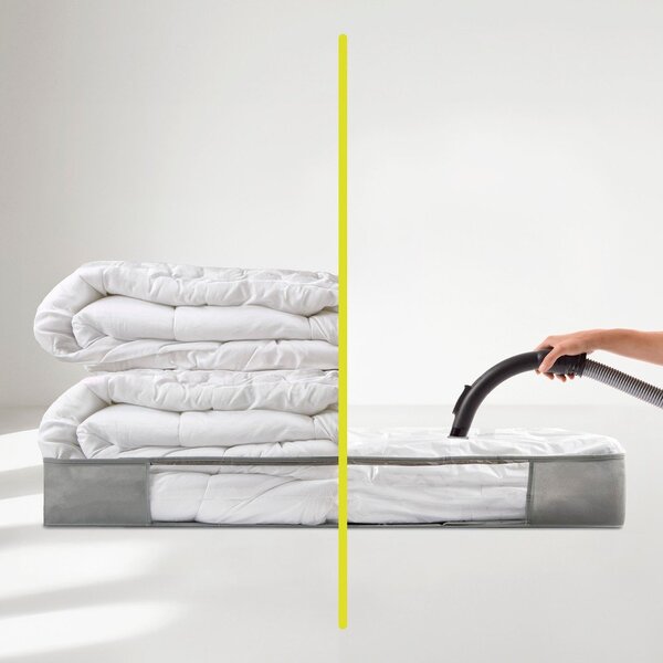 Vakuumska plastična škatla za pod posteljo 105x45x15 cm – Homéa