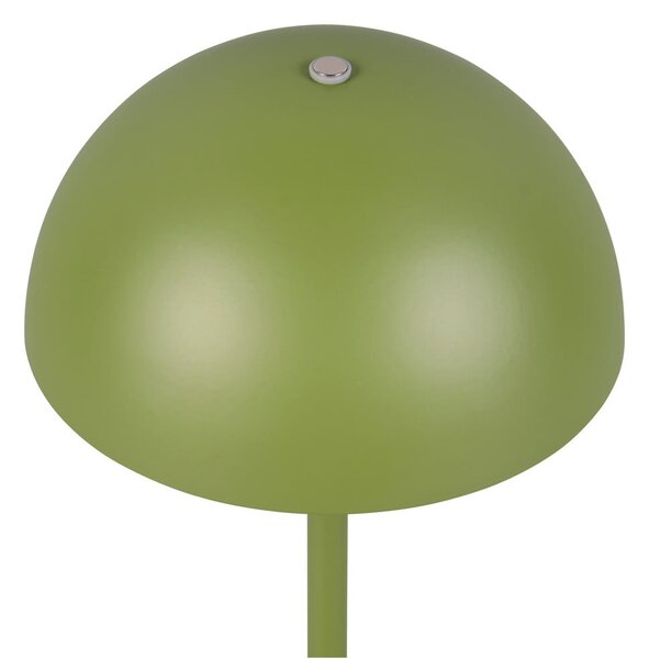 Zelena LED namizna svetilka s kovinskim senčilom (višina 21 cm) Munoz – Reality