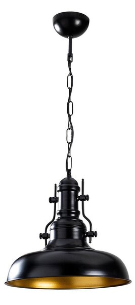 Črna viseča svetilka s kovinskim senčilom ø 32 cm Detroit – Opviq lights