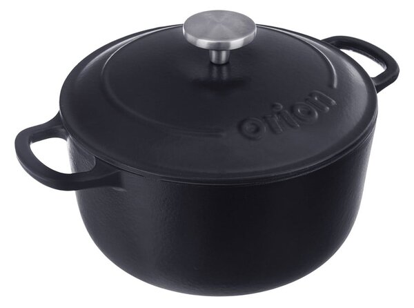 Litoželezen lonec s pokrovko za indukcijsko ploščo 3,3 l LITINA SMALT – Orion
