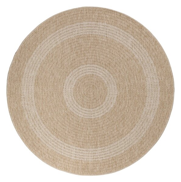 Bež okrogla zunanja preproga ø 80 cm Comilla – Ayyildiz Carpets