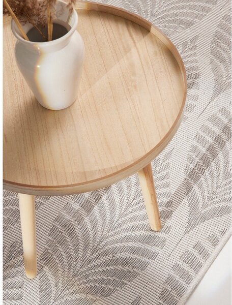 Sivo-slonokoščen zunanji in notranji tekač 80x250 cm Duet Liora – NORTHRUGS