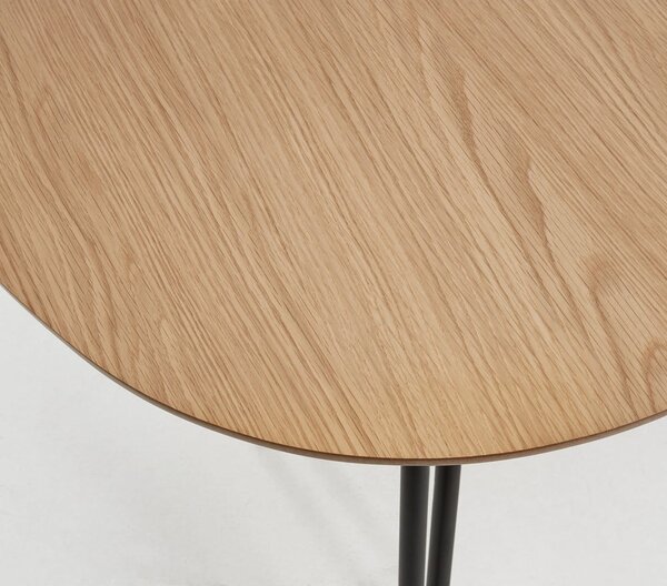 Raztegljiva jedilna miza v hrastovem dekorju 90x140 cm Novac – Kave Home
