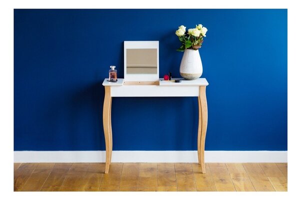 Grafitno siva toaletna mizica z ogledalom Ragaba tDressing Table, dolžina 85 cm