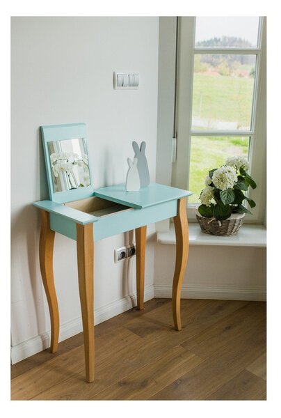 Grafitno siva toaletna mizica z ogledalom Ragaba tDressing Table, dolžina 85 cm