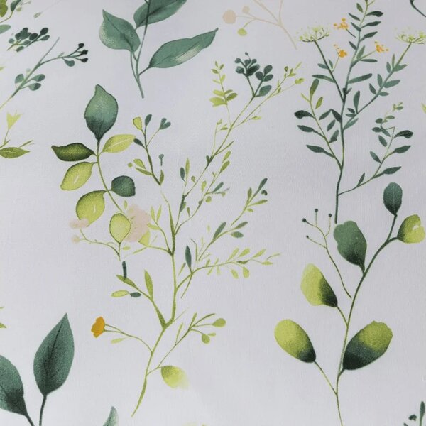 Komplet posteljnine iz mikrovlaken FLORAMA bela + prevleka za vzglavnik 50 x 70 cm BREZPLAČNO