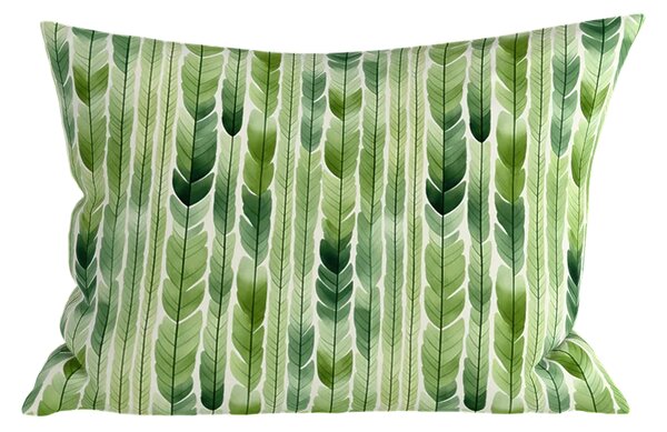 Set posteljnine iz polibombaža GREEN TREES POLY zelena + prevleka za blazino 50 x 70 cm BREZPLAČNO