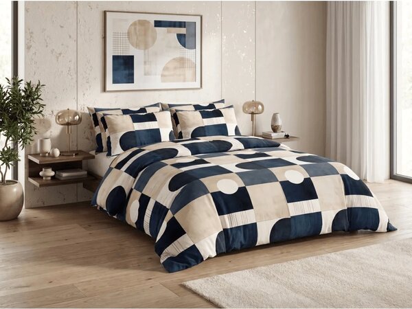 Set posteljnine iz polibombaža SOMVORA POLY barvna + prevleka za vzglavnik 50 x 70 cm BREZPLAČNO