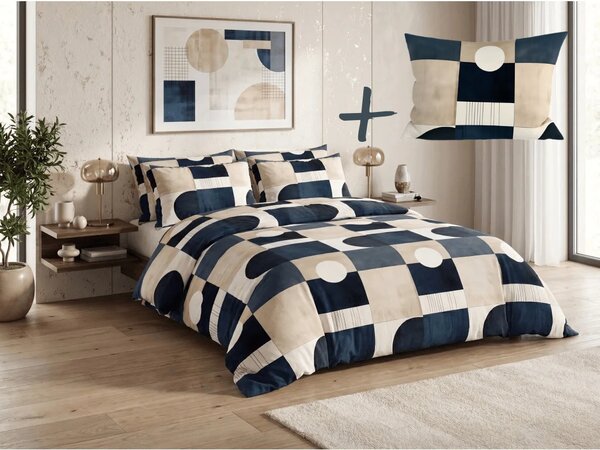 Set posteljnine iz polibombaža SOMVORA POLY barvna + prevleka za vzglavnik 50 x 70 cm BREZPLAČNO