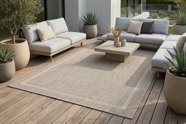 Preproga Grano Frame Grey