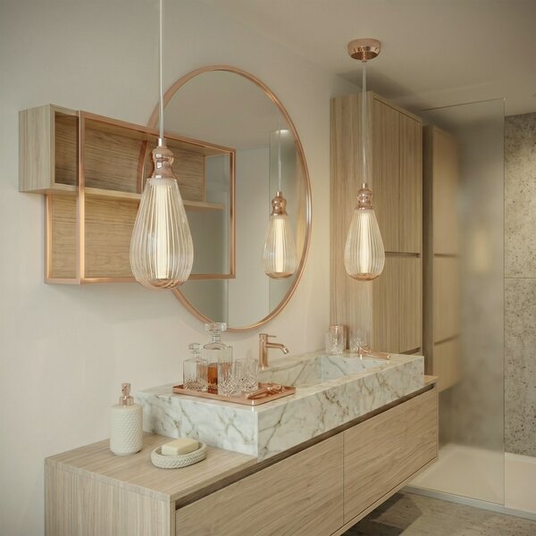 Viseča stropna svetilka LHJ120-CP light rose gold