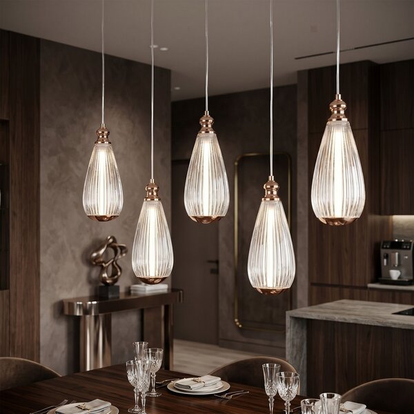 Viseča stropna svetilka LHJ120-CP light rose gold