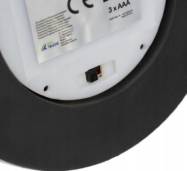 Dekorativna XL toplo bela LED vrtnica v steklenem kozarcu 21cm