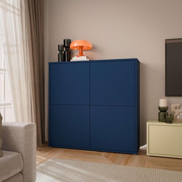 Carryhome Visoka Komoda Alice, Temno Modra