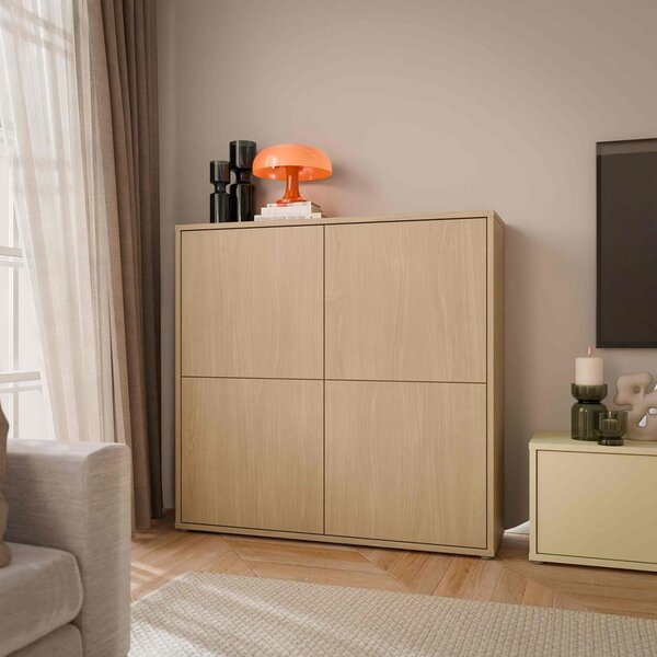 Carryhome Visoka Komoda Alice, Barva Hrasta