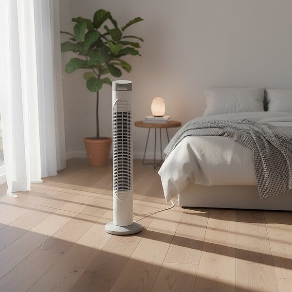 Green Tech Stolpični ventilator (Barva: Bela, Ø x V: 220 x 821 mm) productname.garantie.plussign BAUHAUS garancija 5 let za naprave na električni ali