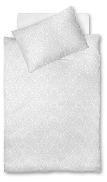 POSTELJNINA OPAL 140/200 cm damast bela