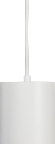 Dizajnerska viseča svetilka bela vklj. adapter za tirnico 1-fazna - Iconic Tubo