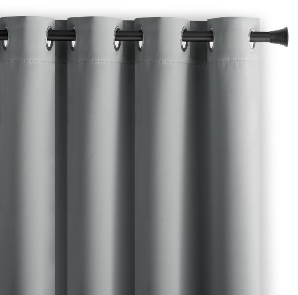 Siva zavesa za delno zatemnitev 140x175 cm Kierra – Restilo
