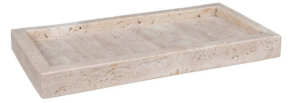 Kamnit dekorativni pladenj 15x30,5 cm Travertine – House Nordic